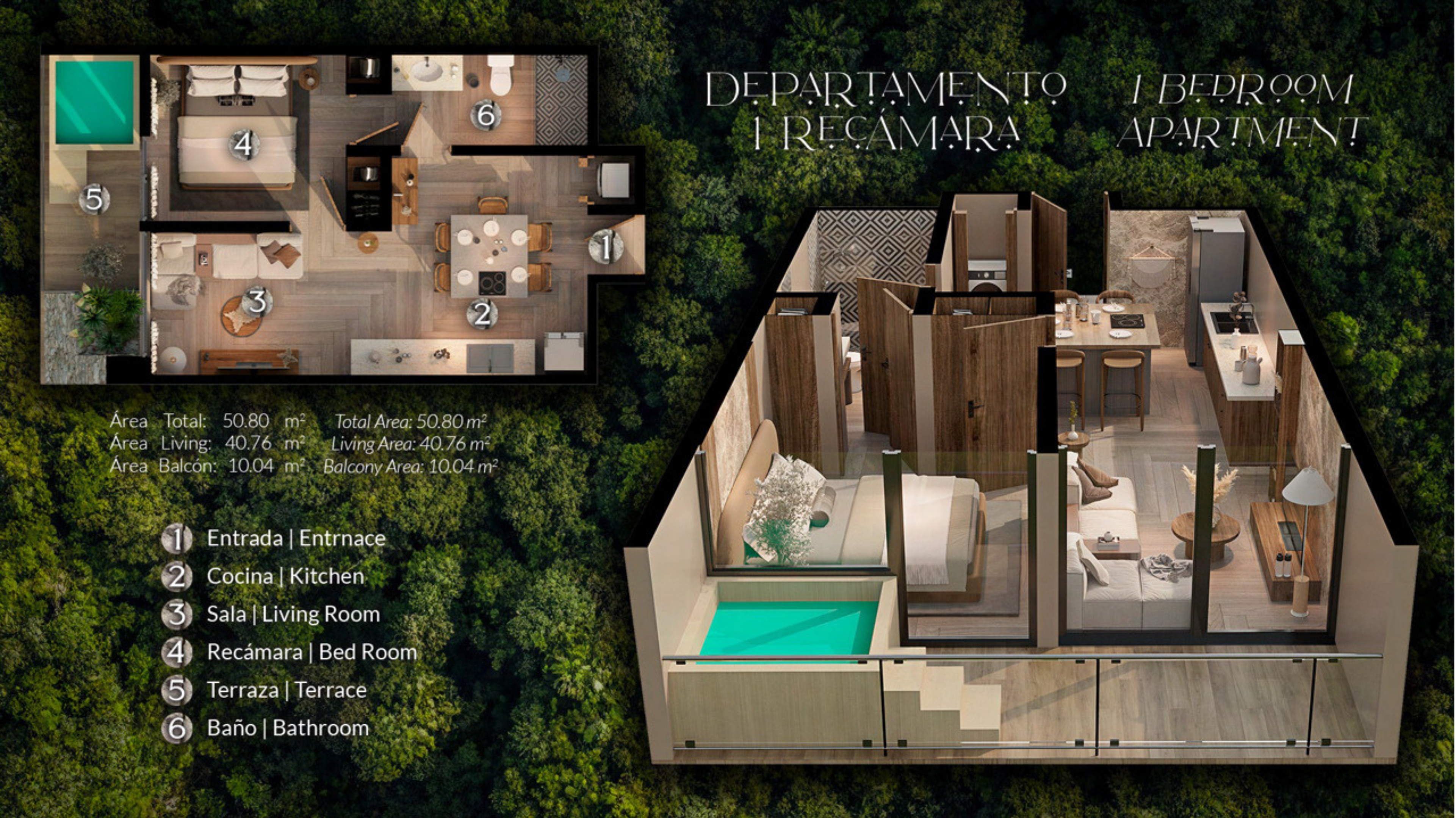 1-Bedroom Residences – Pirámides Tulum Mexico