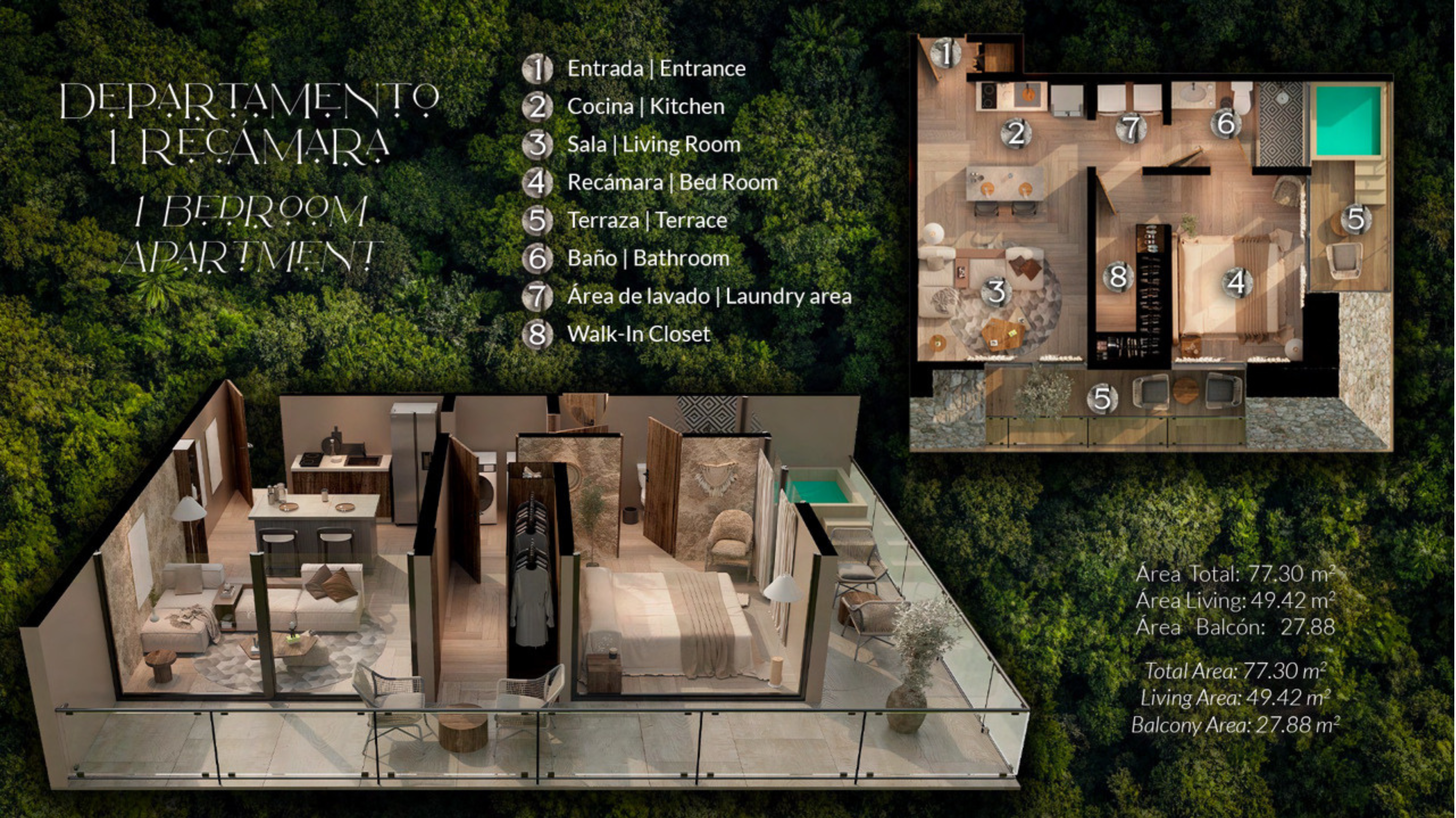 1-Bedroom Residences – Pirámides Tulum Mexico - Thumbnail 2