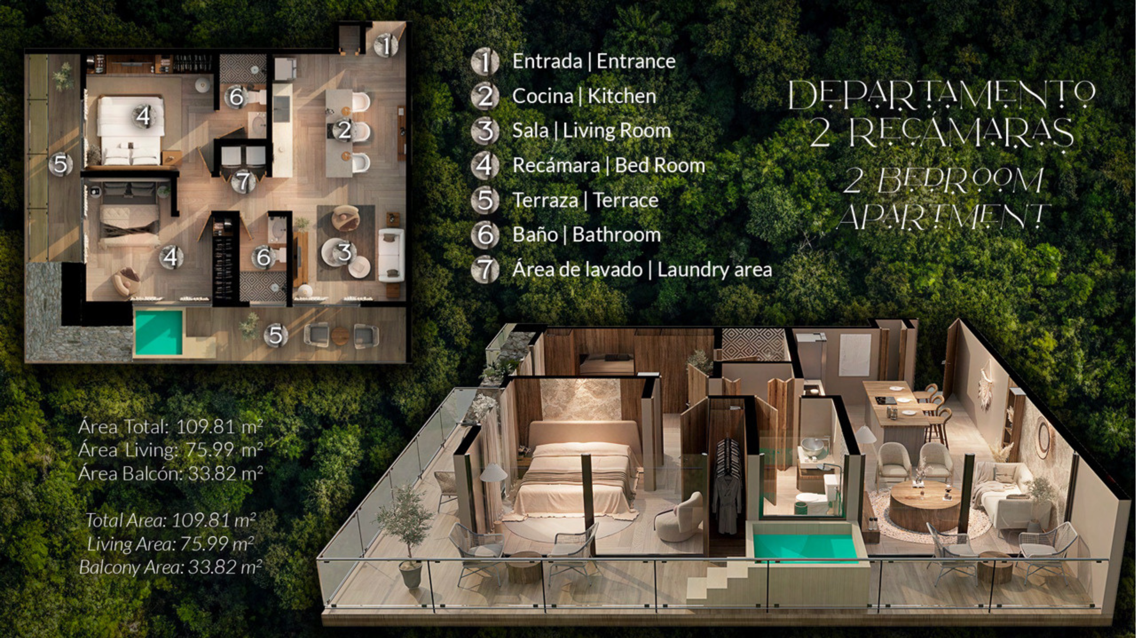 2-Bedroom Residences – Pirámides Tulum Mexico