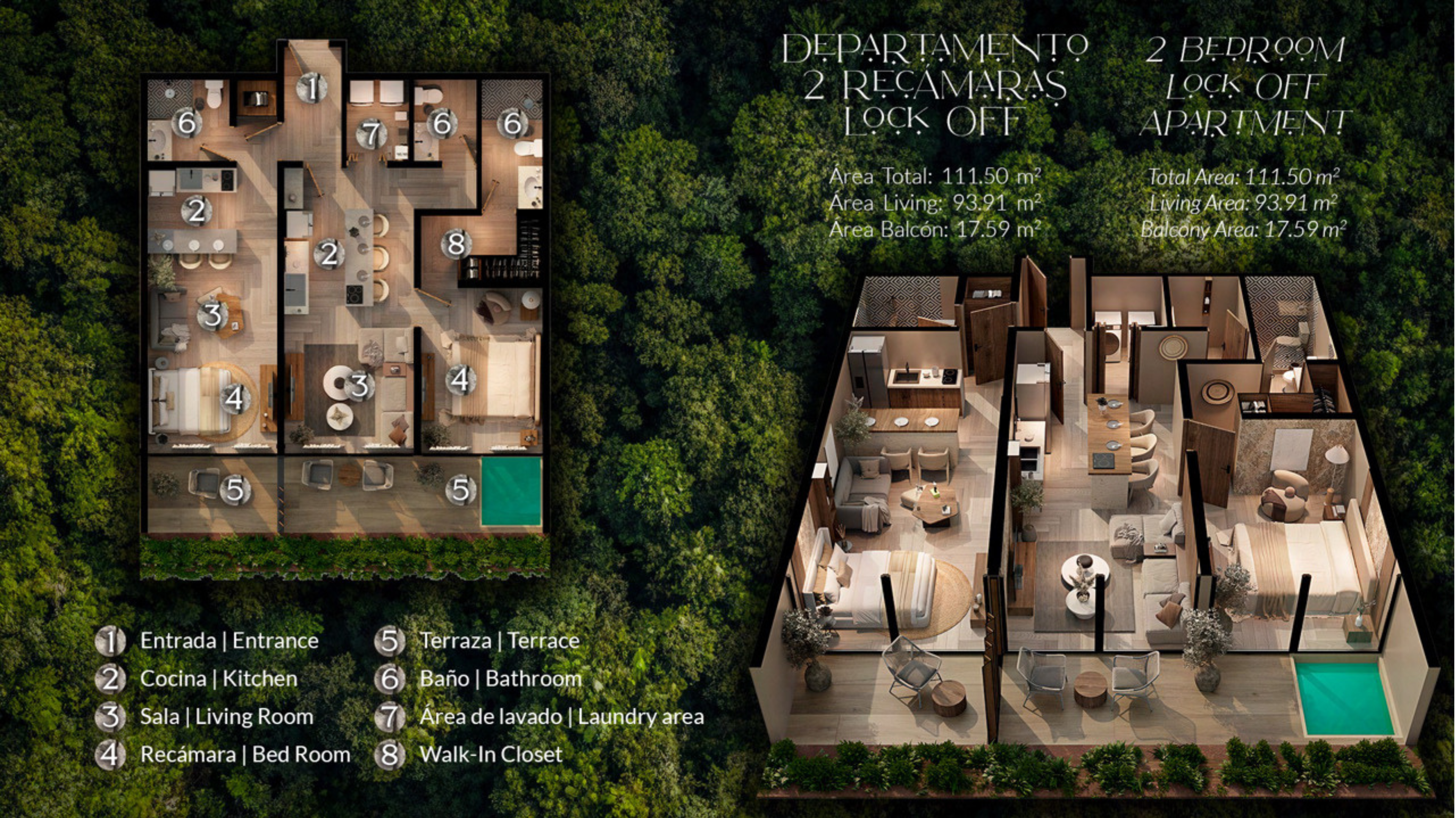 2-Bedroom Residences – Pirámides Tulum Mexico - Thumbnail 3