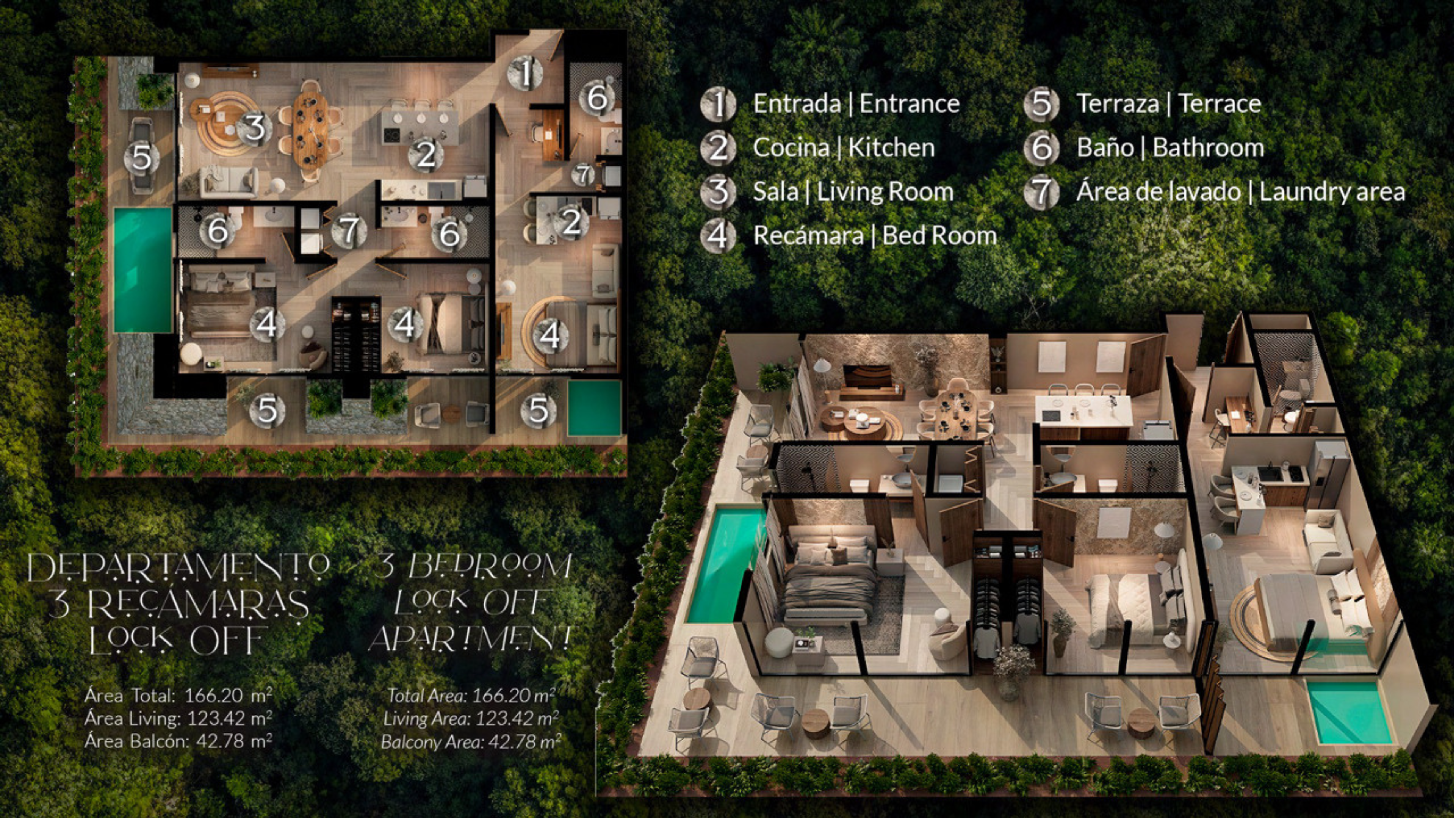 3-Bedroom Residences – Pirámides Tulum Mexico