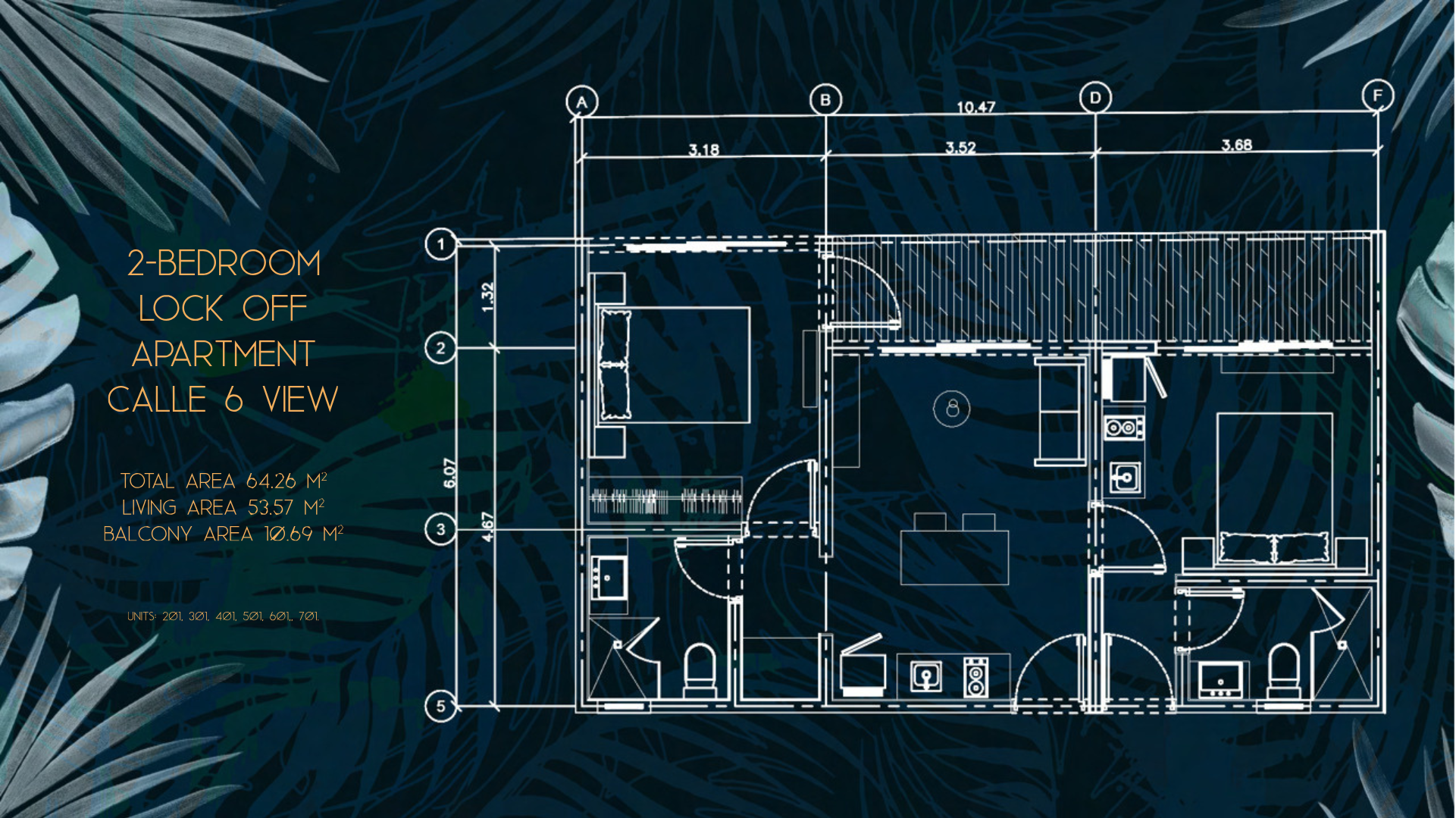 2-Bedroom Lock-Off Residences – Ocean View, Tulum Mexico