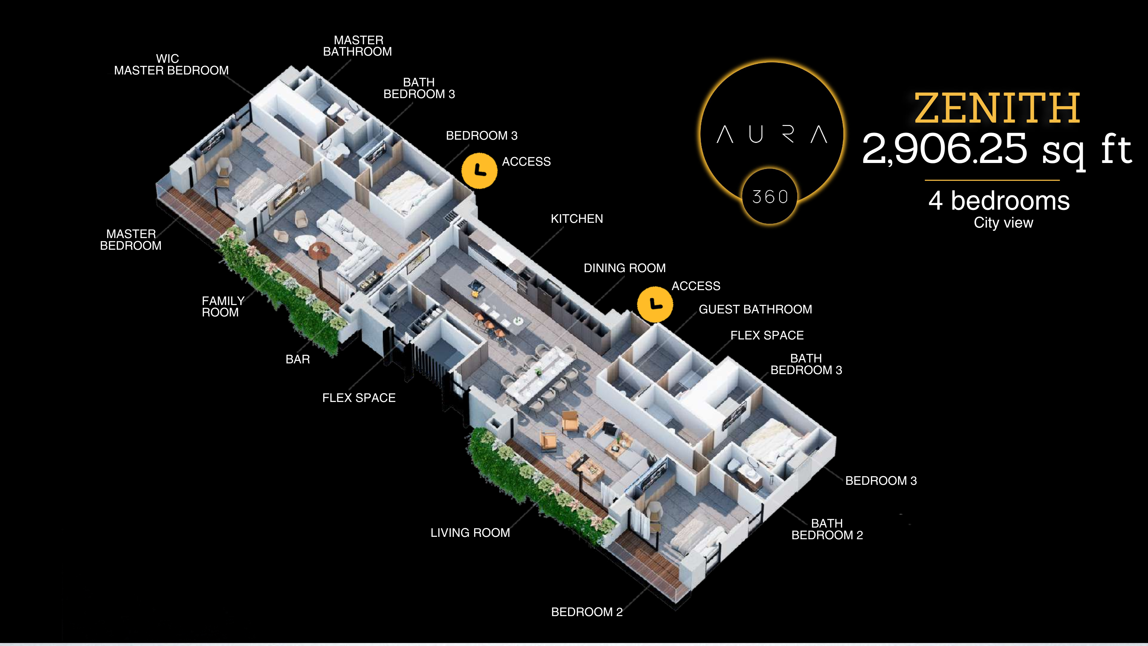 Aura360 – 4 Bedroom Apartments - San Salvador - El Salvador - Thumbnail 3