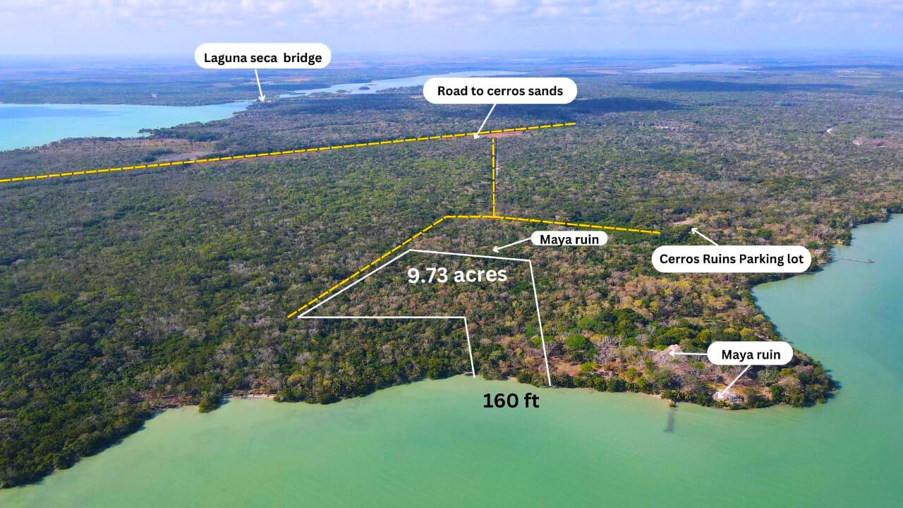 Beachfront Land for Sale – 9.73 Acres by Cerros Maya Ruins, Corozal, Belize