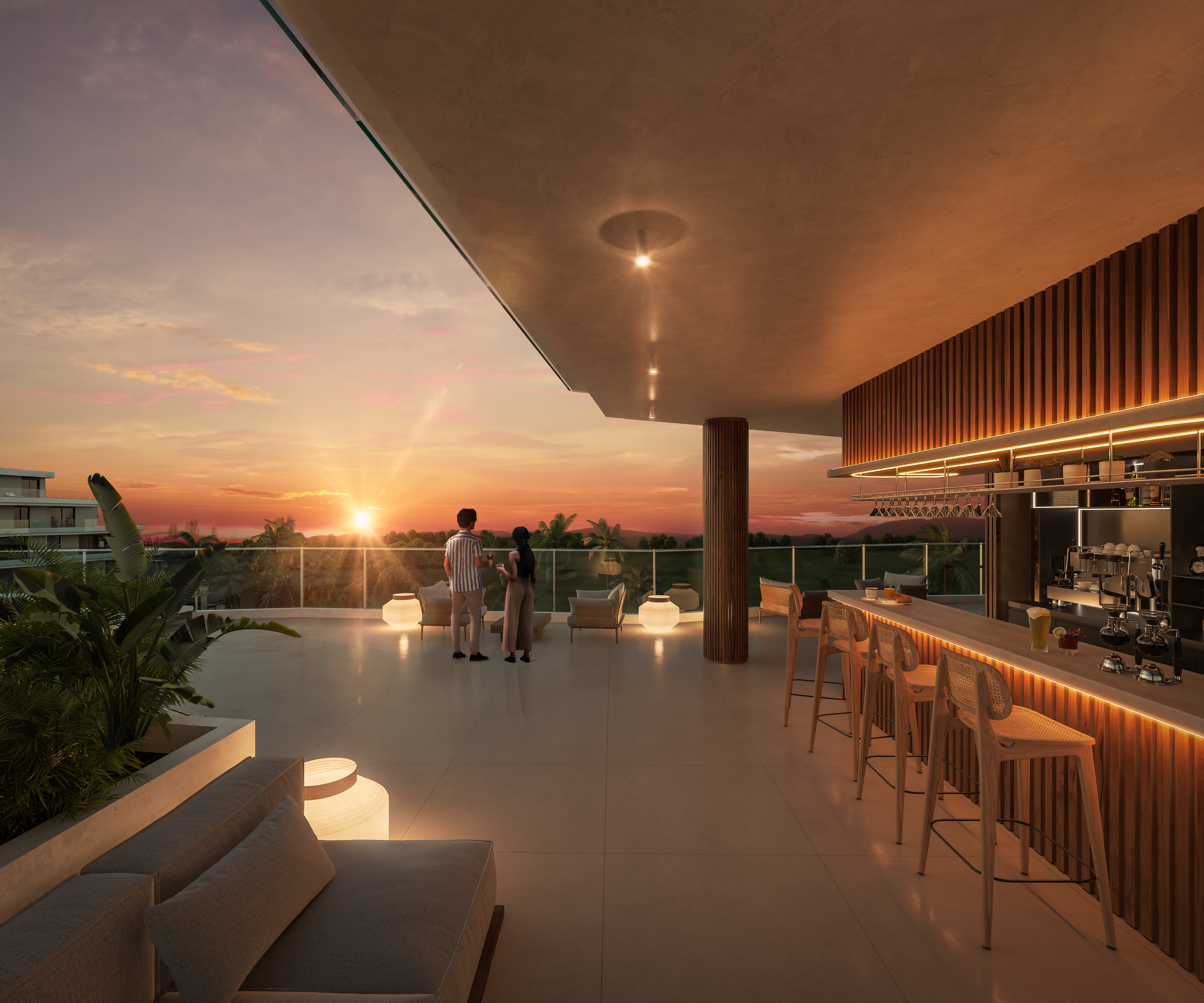 Crystal Garden – Penthouse with Expansive Terraces and Golf Views