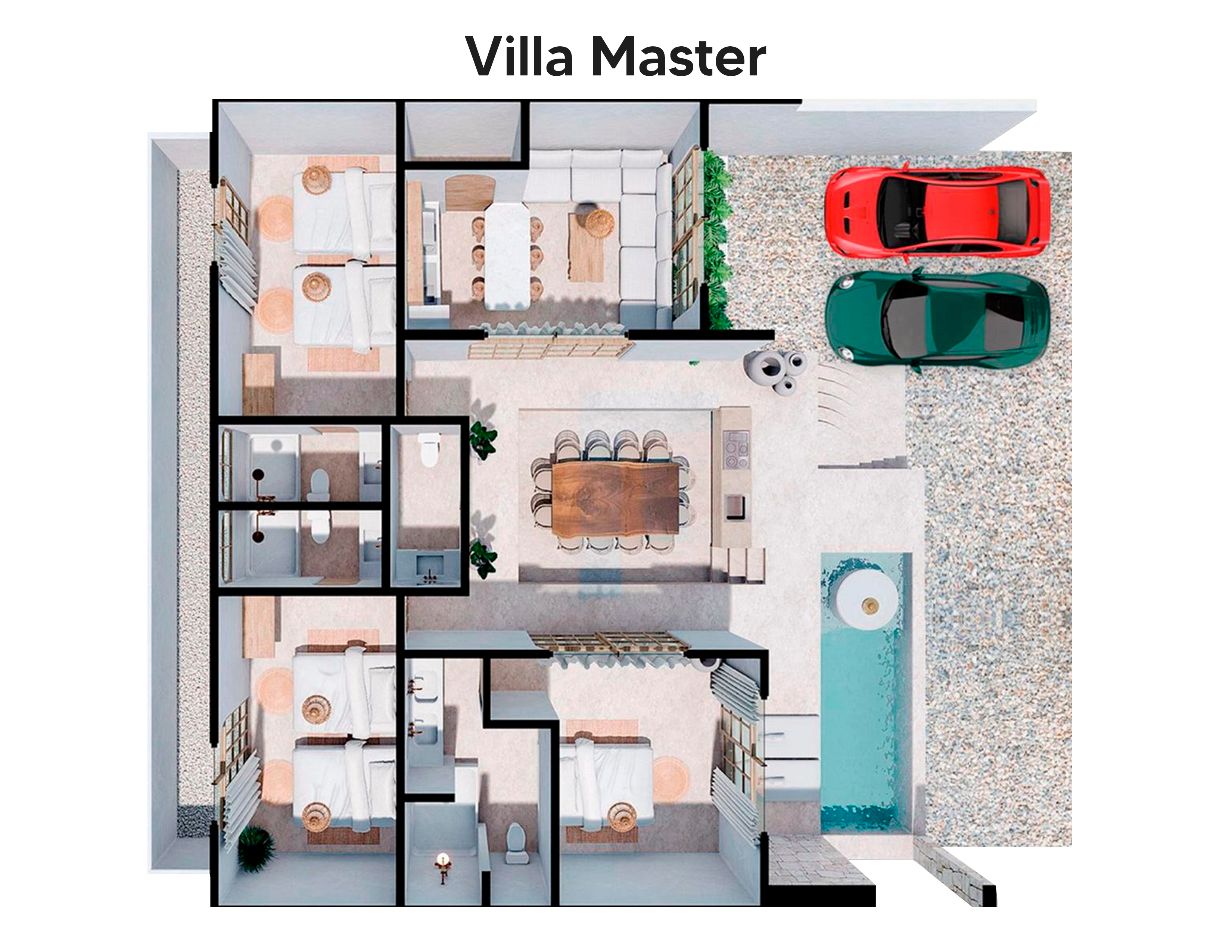 Master Villa (3 Bedroom) – The SAKK Villas & Wellness | Tulum - Image 2